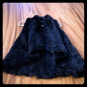 Alice and Olivia draped fur vest